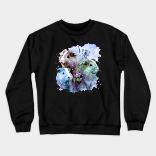 Curly-Q Cuteness Guinea Pig Tee for Pet Aficionados Crewneck Sweatshirt